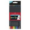 Crayons de Couleur Black Edition Faber Castell boite en carton ou boite en métal : Quantité:12