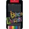 Crayons de Couleur Black Edition Faber Castell boite en carton ou boite en métal : Quantité:12