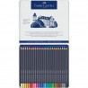Goldfaber Boîte Métal Crayons de Couleurs Faber Castell : Quantité:24