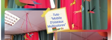 Tuto " Joli mobile d'oiseaux multicolores"