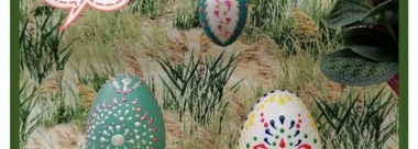Tuto " Œufs de Pâques décorés avec la technique du doting"