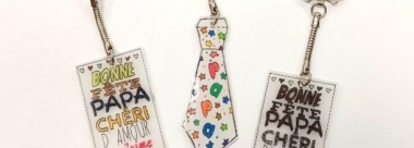 Tuto " Porte-clef en plastique dingue pour papa "
