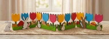 Tuto " Frise de tulipes décoratives en bois et feutrine "