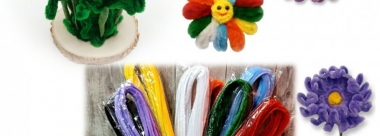 Tuto " Mon joli bouquet de printemps en fil chenille"